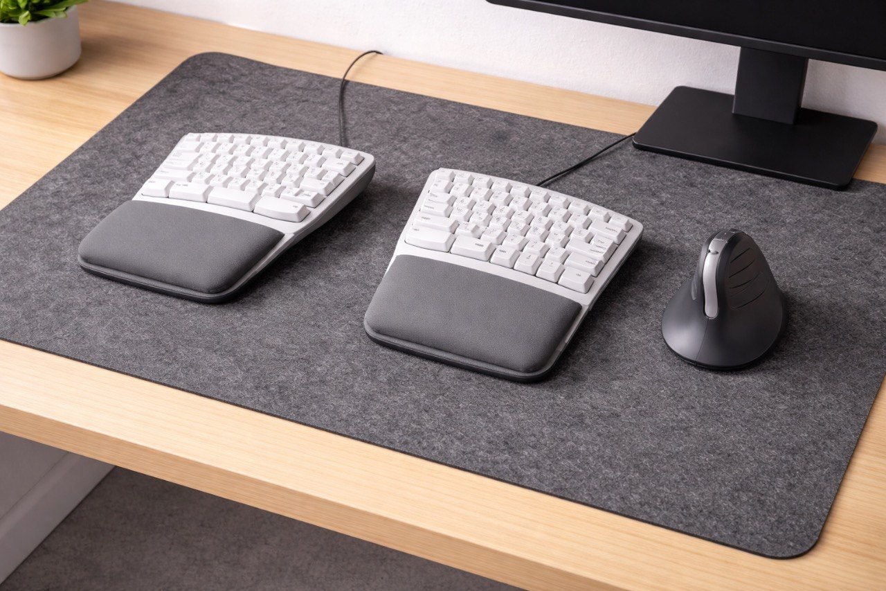 Ergonomische Tastatur und Maus